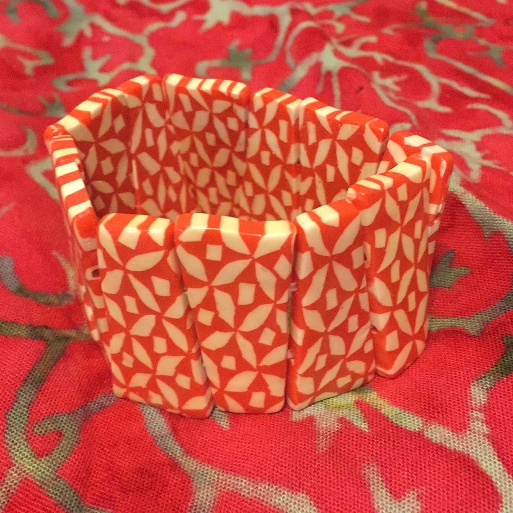 🔥 Coral and Creme FUN Bracelet 🔥